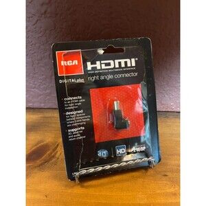 RCA HDMI Right Angle Adapter, 2 Way Connector New Open Packaging